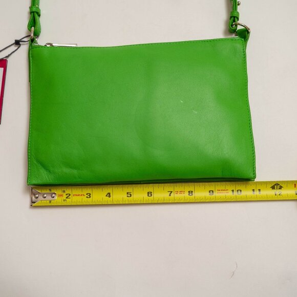NWT Vince Camuto Green Leather Crossbody Bag - Picture 10 of 14